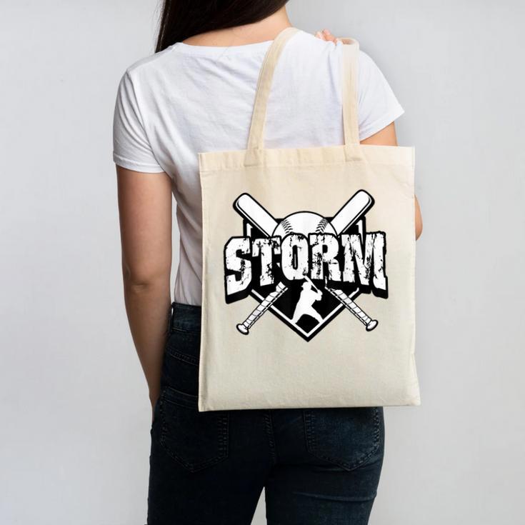Storm Baseball Back To School Spirit Canvas Tote Bag Storm Baseball Back To School Spirit Canvas Tote Bag