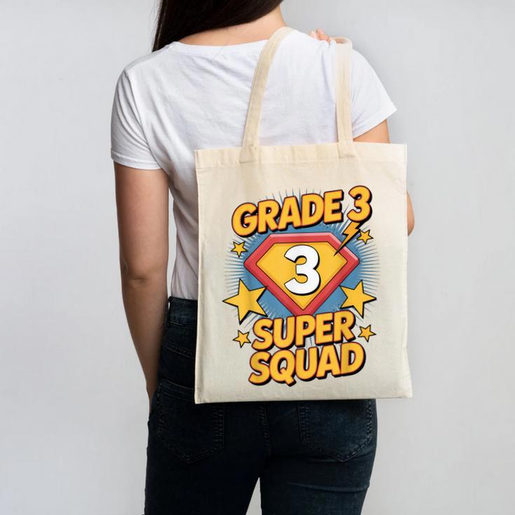 Third Grade Superhero Squad 3rd Year Kids Back To School Canvas Tote Bag Third Grade Superhero Squad 3rd Year Kids Back To School Canvas Tote Bag