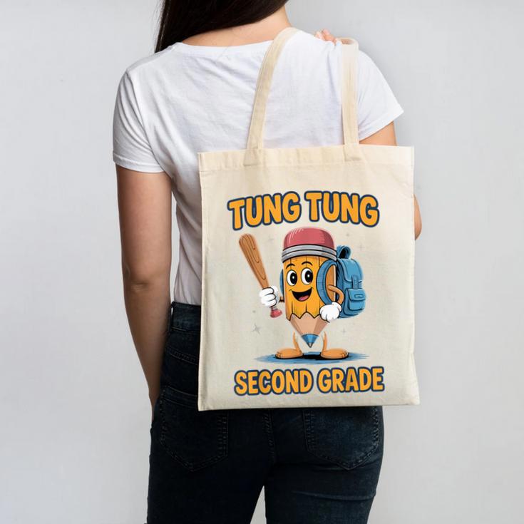 Tung Tung Sahur 2nd Grade Italian Brainrot Back To School Canvas Tote Bag Tung Tung Sahur 2nd Grade Italian Brainrot Back To School Canvas Tote Bag