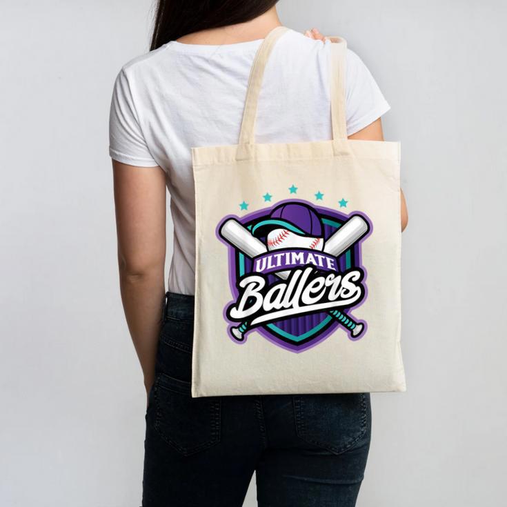 Ultimate Ballers Baseball Canvas Tote Bag Ultimate Ballers Baseball Canvas Tote Bag