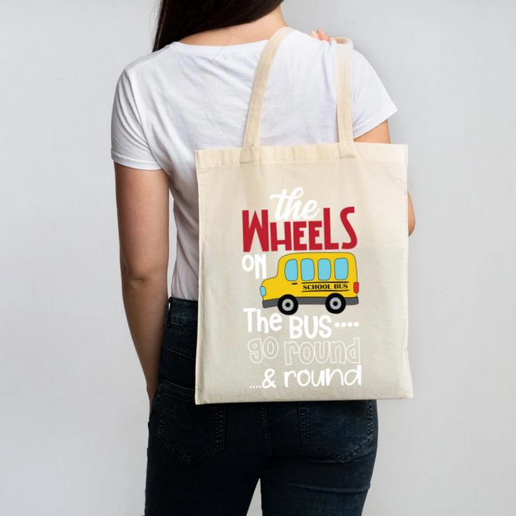 Wheels On The Bus Kids Back To School Canvas Tote Bag