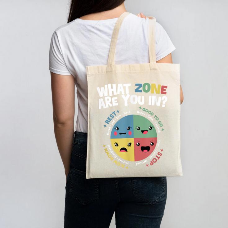 Zones Of Regulation School Counselor Back To School Emotion Canvas Tote Bag Zones Of Regulation School Counselor Back To School Emotion Canvas Tote Bag
