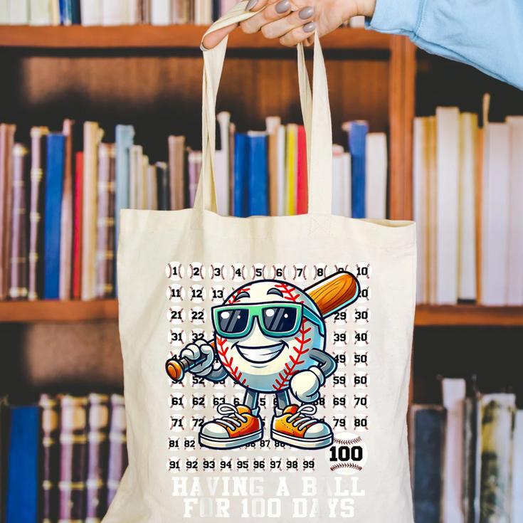 100 Days Of School Boys Baseball 100th Day Of School Kids Canvas Tote Bag 100 Days Of School Boys Baseball 100th Day Of School Kids Canvas Tote Bag