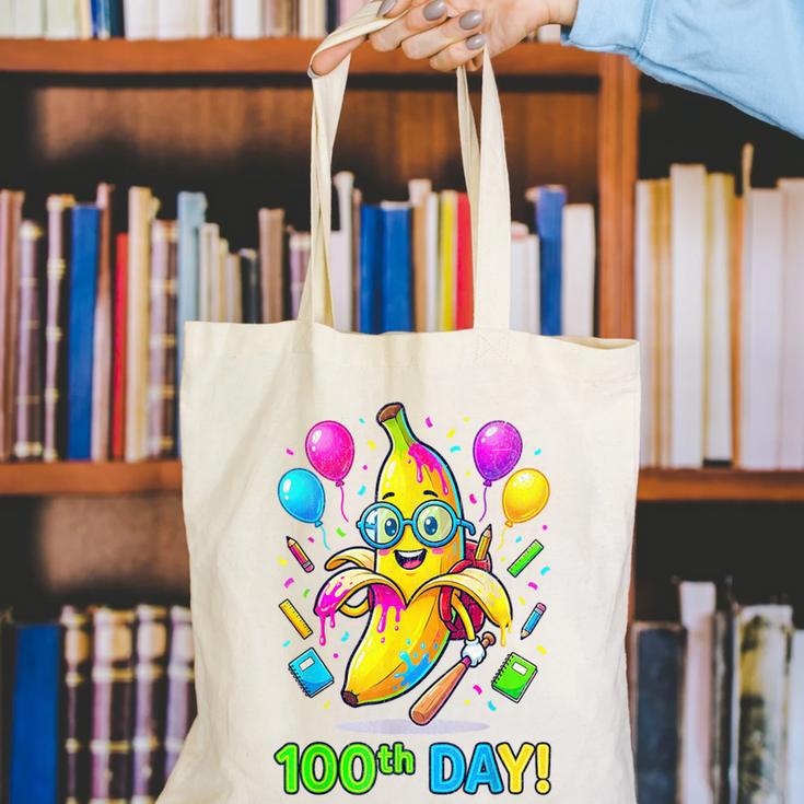 100th Day Of School Banana Baseball Drip For Kids Youth Girl Canvas Tote Bag 100th Day Of School Banana Baseball Drip For Kids Youth Girl Canvas Tote Bag