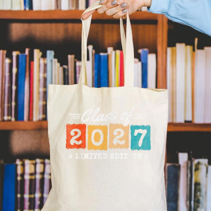 2027 Back To School Graduation Limited Edition Class Of 2027 Canvas Tote Bag 2027 Back To School Graduation Limited Edition Class Of 2027 Canvas Tote Bag