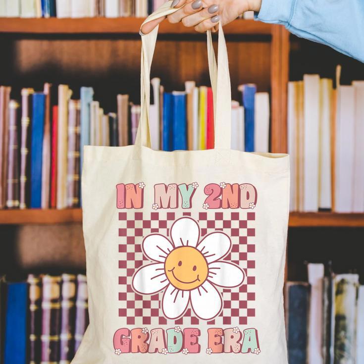 In My 2nd Grade Era Cute Groovy Second Grade Back To School Canvas Tote Bag