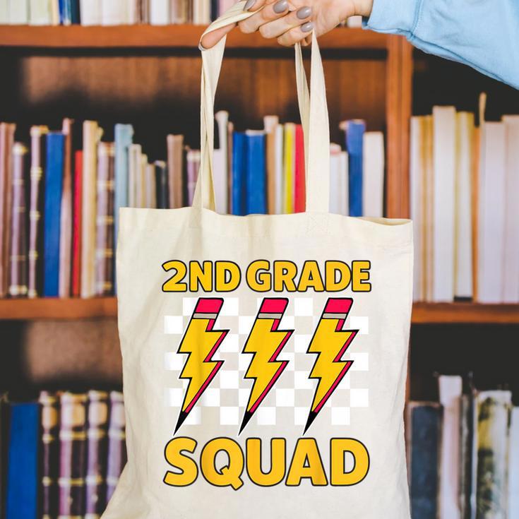2nd Grade Lightning Bolt Second Grade Squad Back To School Canvas Tote Bag 2nd Grade Lightning Bolt Second Grade Squad Back To School Canvas Tote Bag