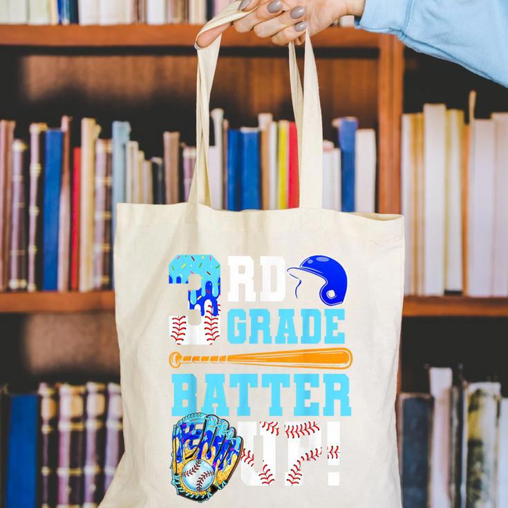 3rd Grade Back To School Baseball Drip Ice Cream Batter Up Canvas Tote Bag 3rd Grade Back To School Baseball Drip Ice Cream Batter Up Canvas Tote Bag