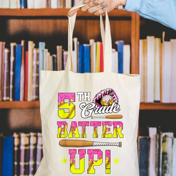 5th Grade Butter Up Softball Ice Cream Drip Back To School Canvas Tote Bag 5th Grade Butter Up Softball Ice Cream Drip Back To School Canvas Tote Bag