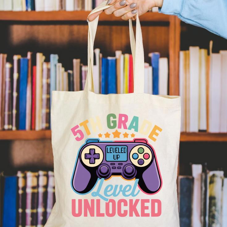 5th Grade Level Unlocked Shirt – Gamer Back To School Performance Canvas Tote Bag