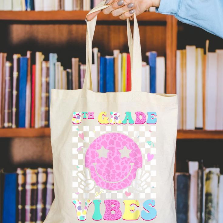 5th Grade Vibes Groovy Back To School Fifth Grade Girls Kids Canvas Tote Bag 5th Grade Vibes Groovy Back To School Fifth Grade Girls Kids Canvas Tote Bag
