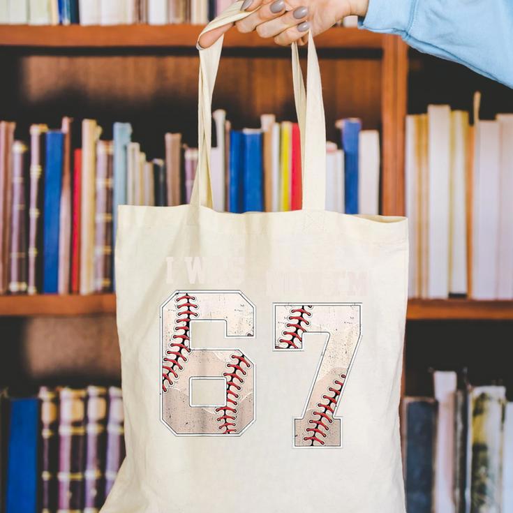 I Was 6 Now I'm 7 Year Old Birthday 67 Meme Baseball Bday Canvas Tote Bag