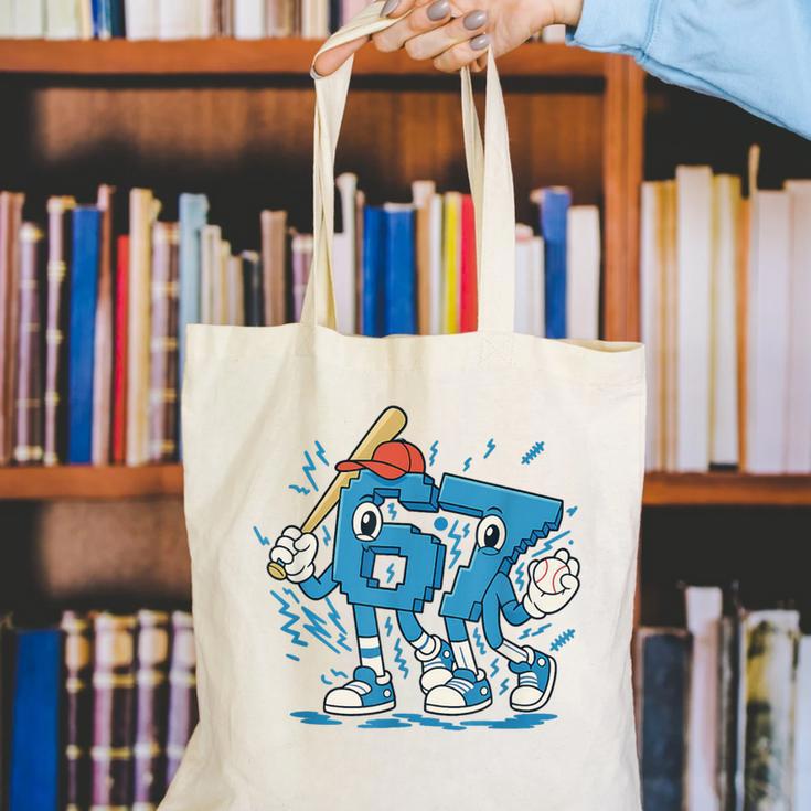 67 Six Seven 6-7 Italian Brainrot Kids Baseball Canvas Tote Bag 67 Six Seven 6-7 Italian Brainrot Kids Baseball Canvas Tote Bag