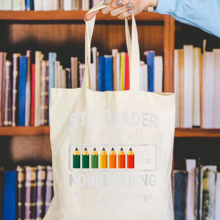 8th Grader Now Loading 8th Grade Back To School T-Shirt Canvas Tote Bag 8th Grader Now Loading 8th Grade Back To School T-Shirt Canvas Tote Bag