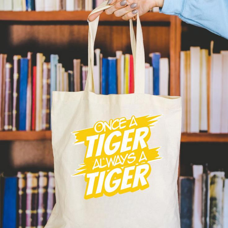 Always A Tiger Back To School Spirit GY Performance Canvas Tote Bag Always A Tiger Back To School Spirit GY Performance Canvas Tote Bag
