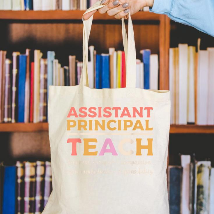 Assistant Principal Back To School Appreciation Principals Canvas Tote Bag Assistant Principal Back To School Appreciation Principals Canvas Tote Bag