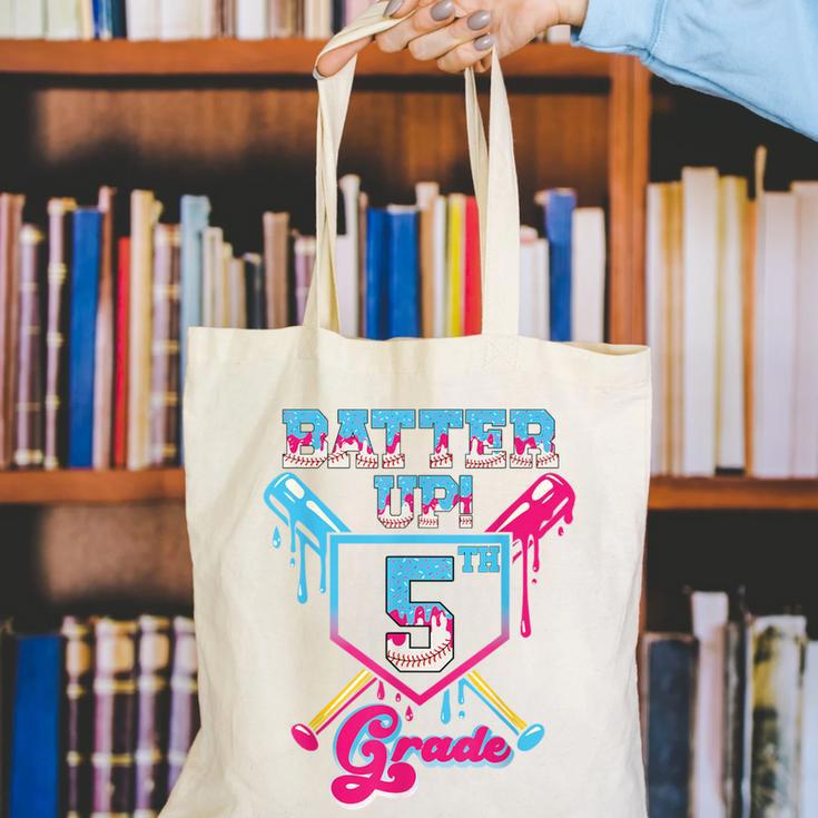Back To School 5th Grade Batter Up Baseball First Day Boys Canvas Tote Bag Back To School 5th Grade Batter Up Baseball First Day Boys Canvas Tote Bag
