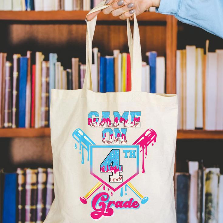 Back To School Game On Fourth Grade Baseball First Day Boys Canvas Tote Bag