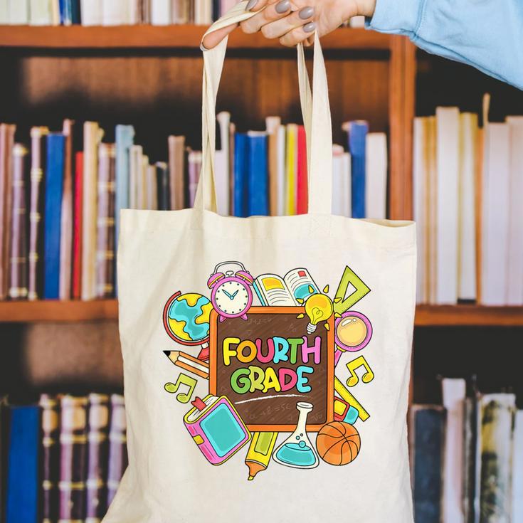 Back To School Hello Fourth Grade Team 4th Grade Boys Girls Canvas Tote Bag Back To School Hello Fourth Grade Team 4th Grade Boys Girls Canvas Tote Bag