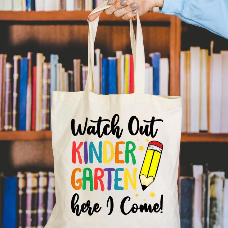 Back To School Kids Watch Out Kindergarten Here I Come Canvas Tote Bag Back To School Kids Watch Out Kindergarten Here I Come Canvas Tote Bag