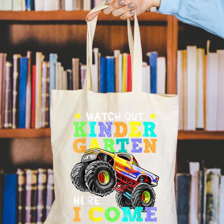 Back To School Kindergarten Here I Come For Boy Kid Truck Canvas Tote Bag Back To School Kindergarten Here I Come For Boy Kid Truck Canvas Tote Bag