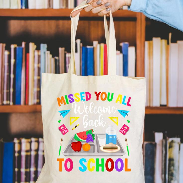 Back To School Lunch Lady First Day Of School Lunch Lady Canvas Tote Bag