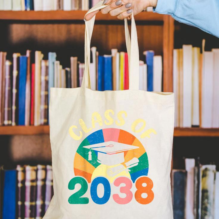 Back To School Pre-K Kindergarten Graduation Class Of 2038 Canvas Tote Bag Back To School Pre-K Kindergarten Graduation Class Of 2038 Canvas Tote Bag