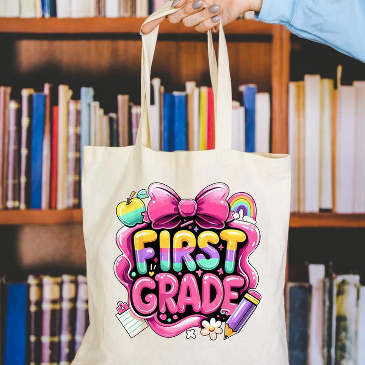 Back To School Team 1st Grade First Grade Canvas Tote Bag