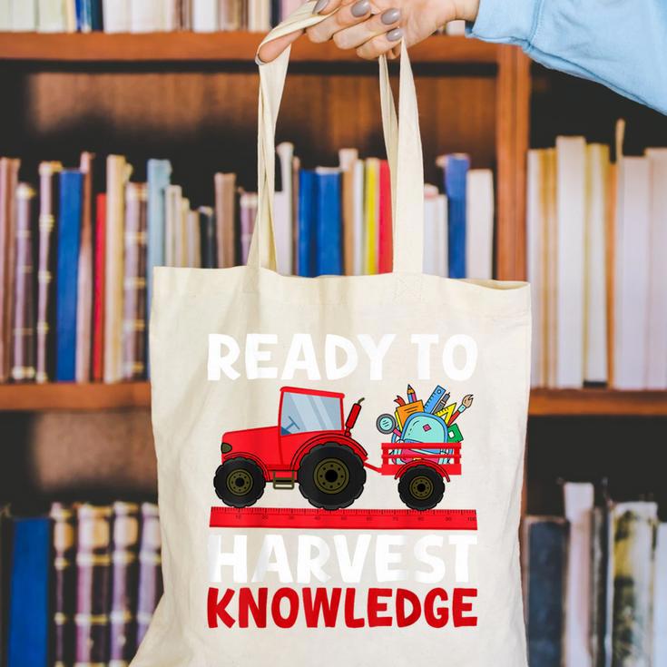 Back To School Tractor Farmer Boys First Day Of School Kids Canvas Tote Bag Back To School Tractor Farmer Boys First Day Of School Kids Canvas Tote Bag