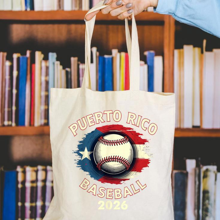 Baseball 2026 Puerto Rico Island Pride Sports Theme Canvas Tote Bag Baseball 2026 Puerto Rico Island Pride Sports Theme Canvas Tote Bag