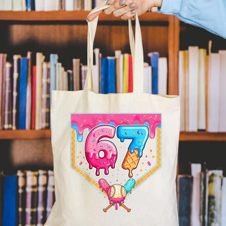 Baseball 67 Six Seven Meme Drip 6 7 Boys Girl Kids Canvas Tote Bag Baseball 67 Six Seven Meme Drip 6 7 Boys Girl Kids Canvas Tote Bag