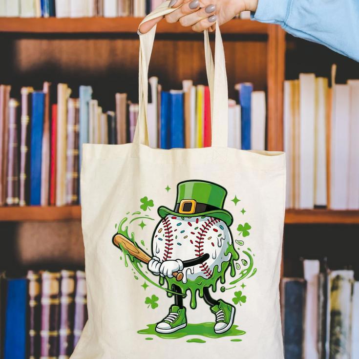 Baseball Drip For Boys Ice Cream Drip Youth St Patricks Day Canvas Tote Bag Baseball Drip For Boys Ice Cream Drip Youth St Patricks Day Canvas Tote Bag
