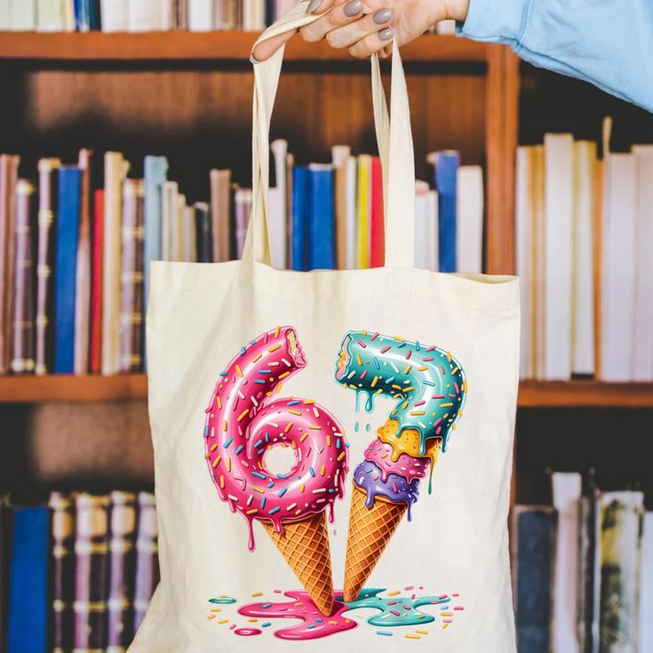 Baseball Drip Ice Cream 67 Canvas Tote Bag Baseball Drip Ice Cream 67 Canvas Tote Bag