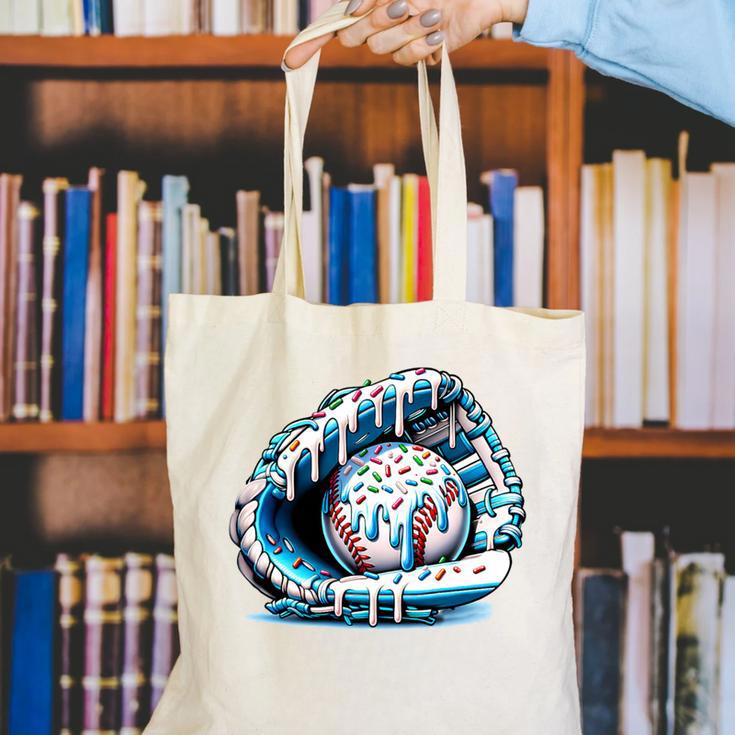 Baseball Drip Ice Cream Sprinkles Baseball Glove Premium Tri-Blend Canvas Tote Bag Baseball Drip Ice Cream Sprinkles Baseball Glove Premium Tri-Blend Canvas Tote Bag