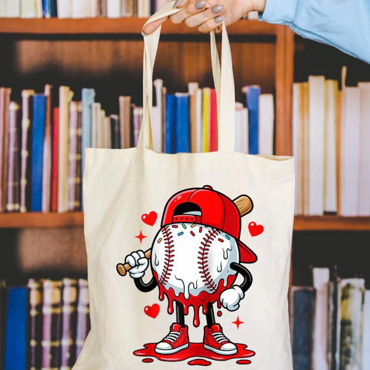 Baseball Drip Icecream Apparel Youth Boy Valentine Raglan Baseball Tee Canvas Tote Bag Baseball Drip Icecream Apparel Youth Boy Valentine Raglan Baseball Tee Canvas Tote Bag