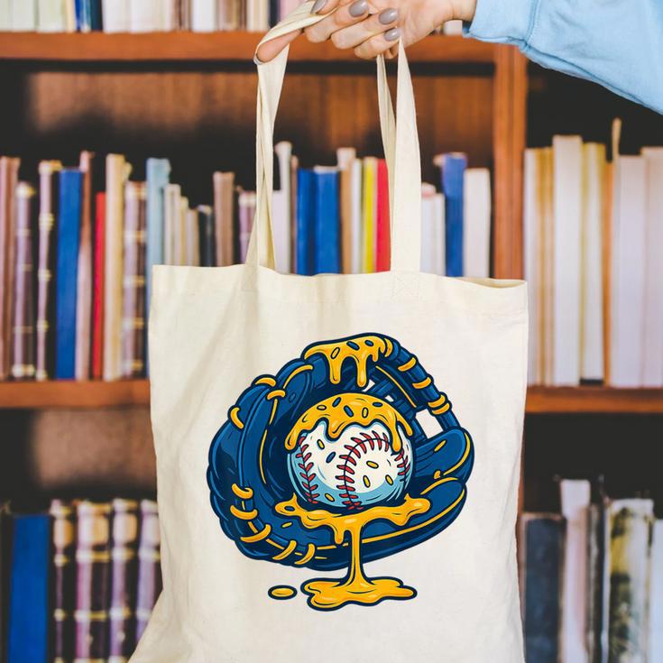 Baseball Drip Team For Boys Ice Cream Cool Canvas Tote Bag