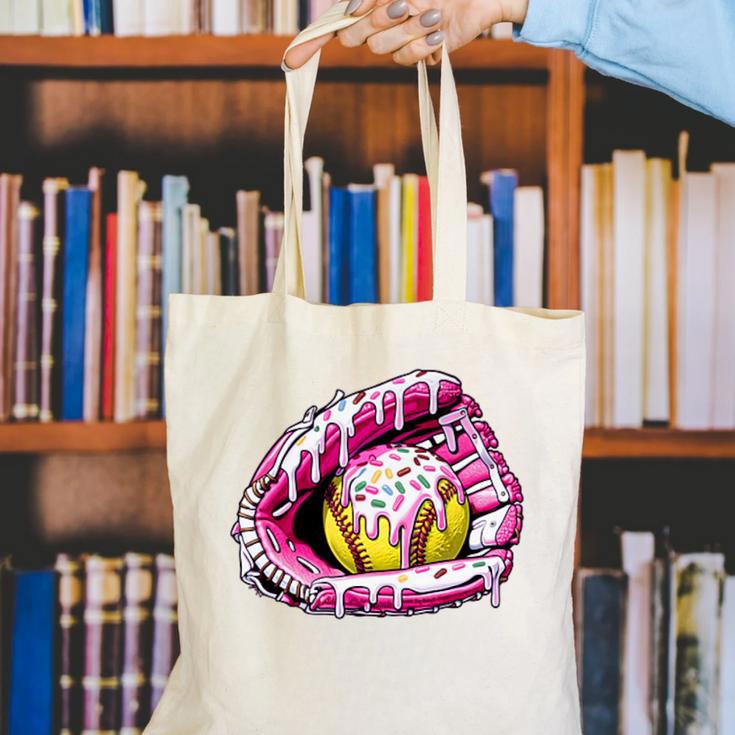 Baseball Glove Drip Shirt Ice Cream Dripping Girls Pocket Premium Canvas Tote Bag Baseball Glove Drip Shirt Ice Cream Dripping Girls Pocket Premium Canvas Tote Bag