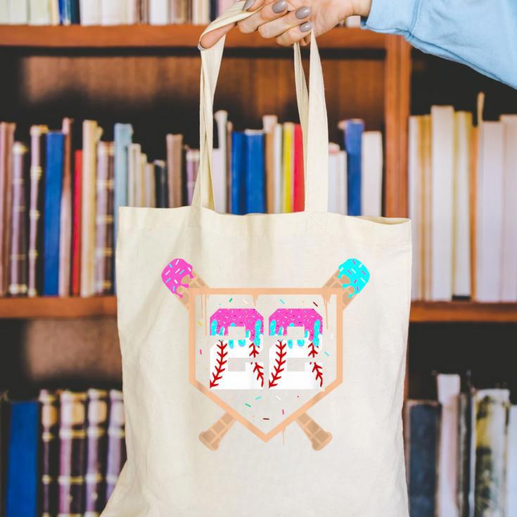 Baseball Ice Cream Drip Number 22 Player 22nd Birthday Canvas Tote Bag Baseball Ice Cream Drip Number 22 Player 22nd Birthday Canvas Tote Bag