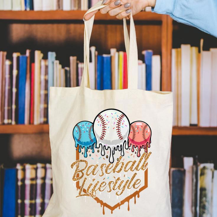 Baseball Lifestyle Baseball Lover Player Baseballer Canvas Tote Bag
