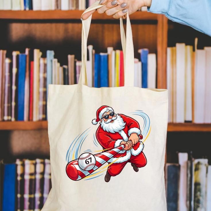 Baseball Santa 67 Christmas Xmas Pajamas Boys Canvas Tote Bag Baseball Santa 67 Christmas Xmas Pajamas Boys Canvas Tote Bag