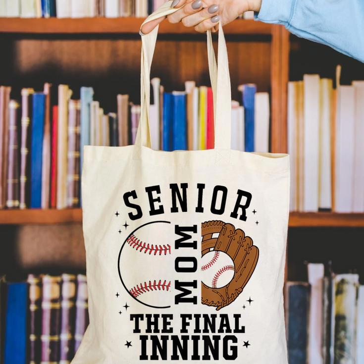 Baseball Senior Mom 2026 The Final Inning Canvas Tote Bag Baseball Senior Mom 2026 The Final Inning Canvas Tote Bag
