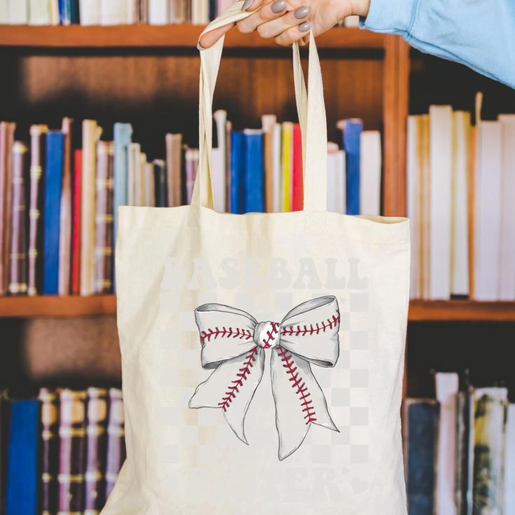 Baseball Sister Canvas Tote Bag