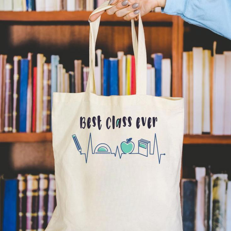 Best Class Ever Back To School Happy Graduation Canvas Tote Bag