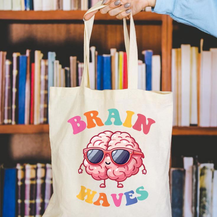 Brain Waves Last Day Of School Back To School Canvas Tote Bag Brain Waves Last Day Of School Back To School Canvas Tote Bag