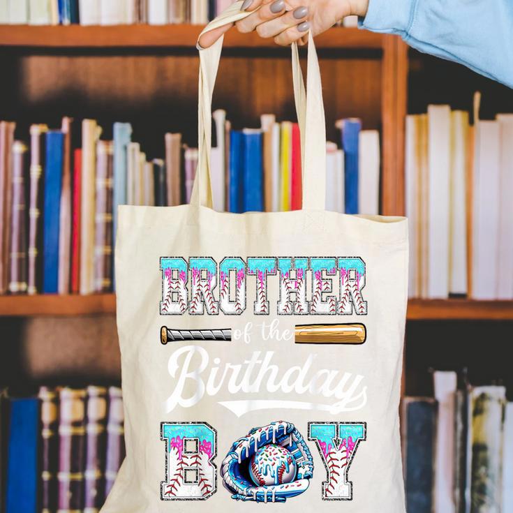 Brother Of The Birthday Boy Baseball Ice Cream Drip Matching Canvas Tote Bag Brother Of The Birthday Boy Baseball Ice Cream Drip Matching Canvas Tote Bag