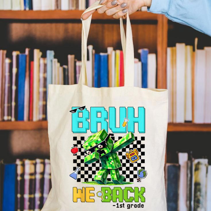 Bruh We Back 1st Grade Back To School Gamer Dabbing Boy Kids Canvas Tote Bag Bruh We Back 1st Grade Back To School Gamer Dabbing Boy Kids Canvas Tote Bag