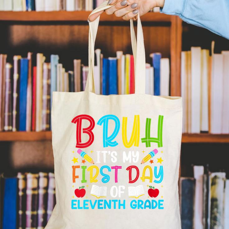 Bruh It's My First Day Of Junior Back To School Canvas Tote Bag