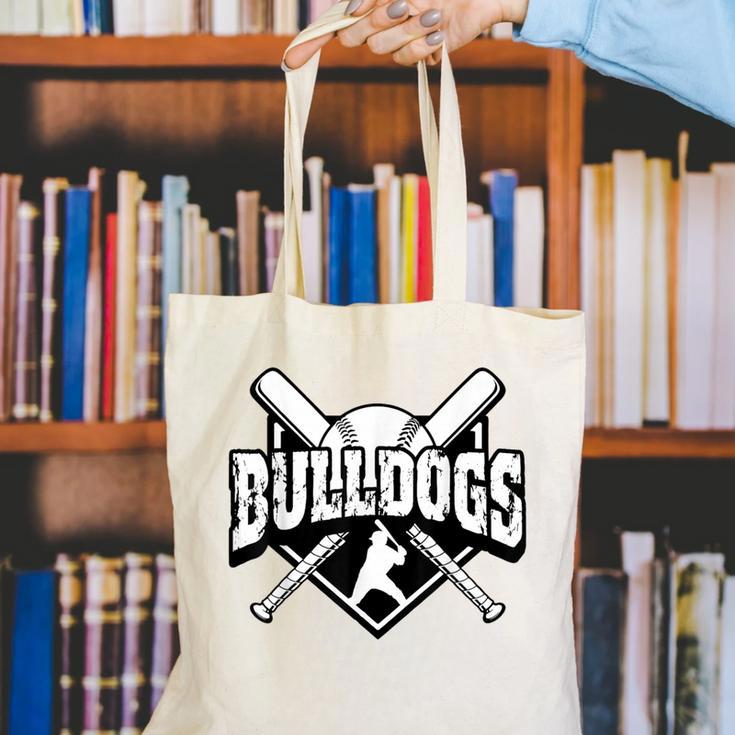 Bulldogs Baseball Back To School Spirit Canvas Tote Bag Bulldogs Baseball Back To School Spirit Canvas Tote Bag