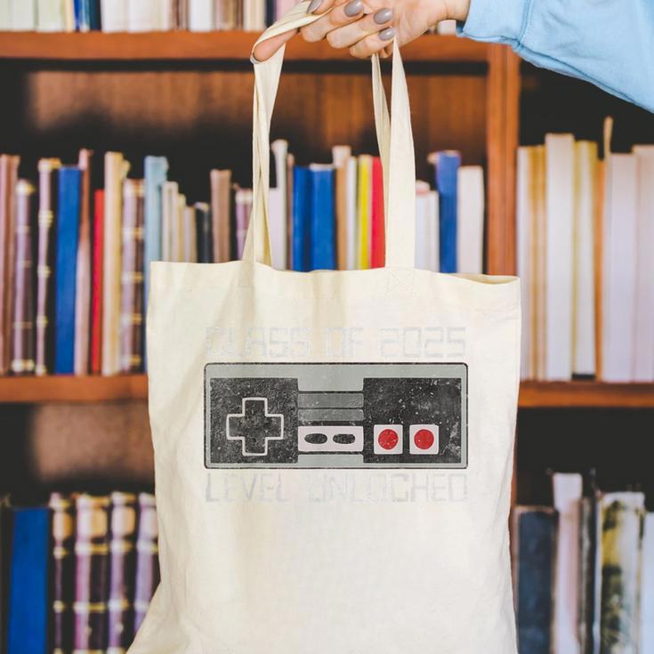 Class Of 2025 Level Unlocked Back To School Gamer Tee Canvas Tote Bag Class Of 2025 Level Unlocked Back To School Gamer Tee Canvas Tote Bag