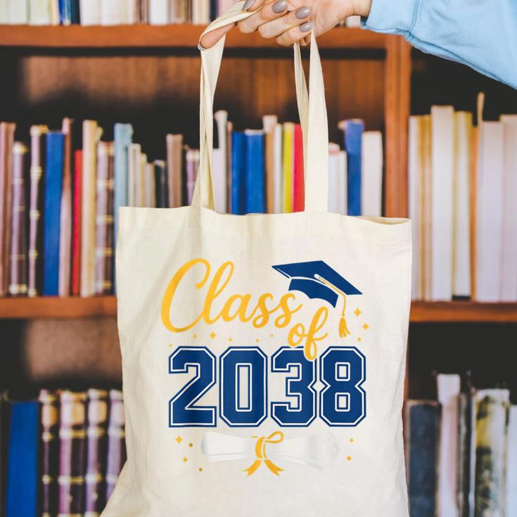 Class Of 2038 Grow With Me Kindergarten Back To School Canvas Tote Bag